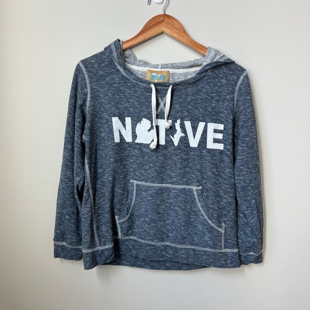 Michigan Native Sweatshirt Hoodie Size M